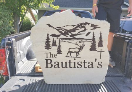 The Bautista's yard sign