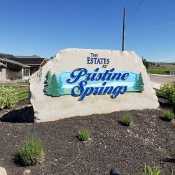 Pristine Springs Sign